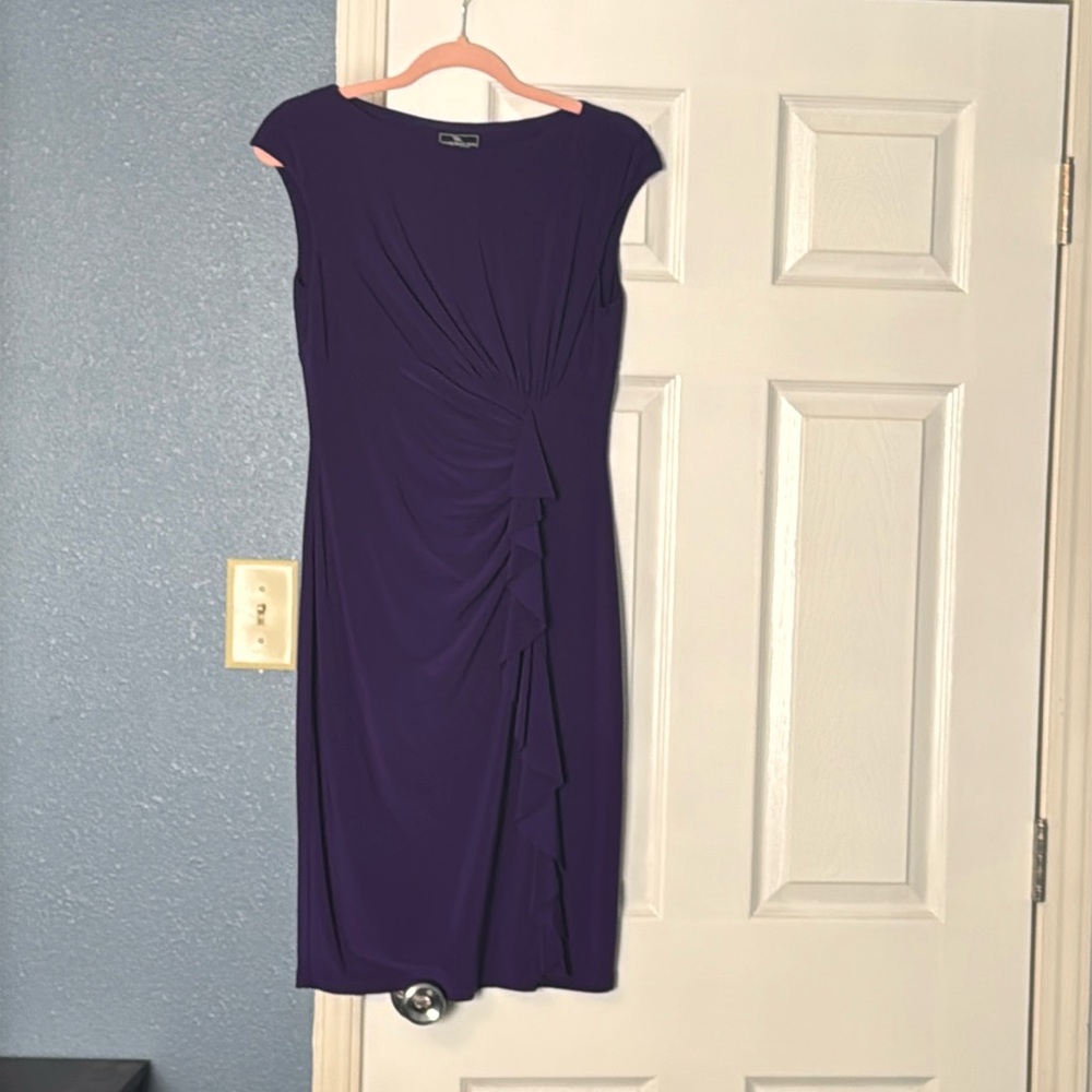 Purple above the knee dress